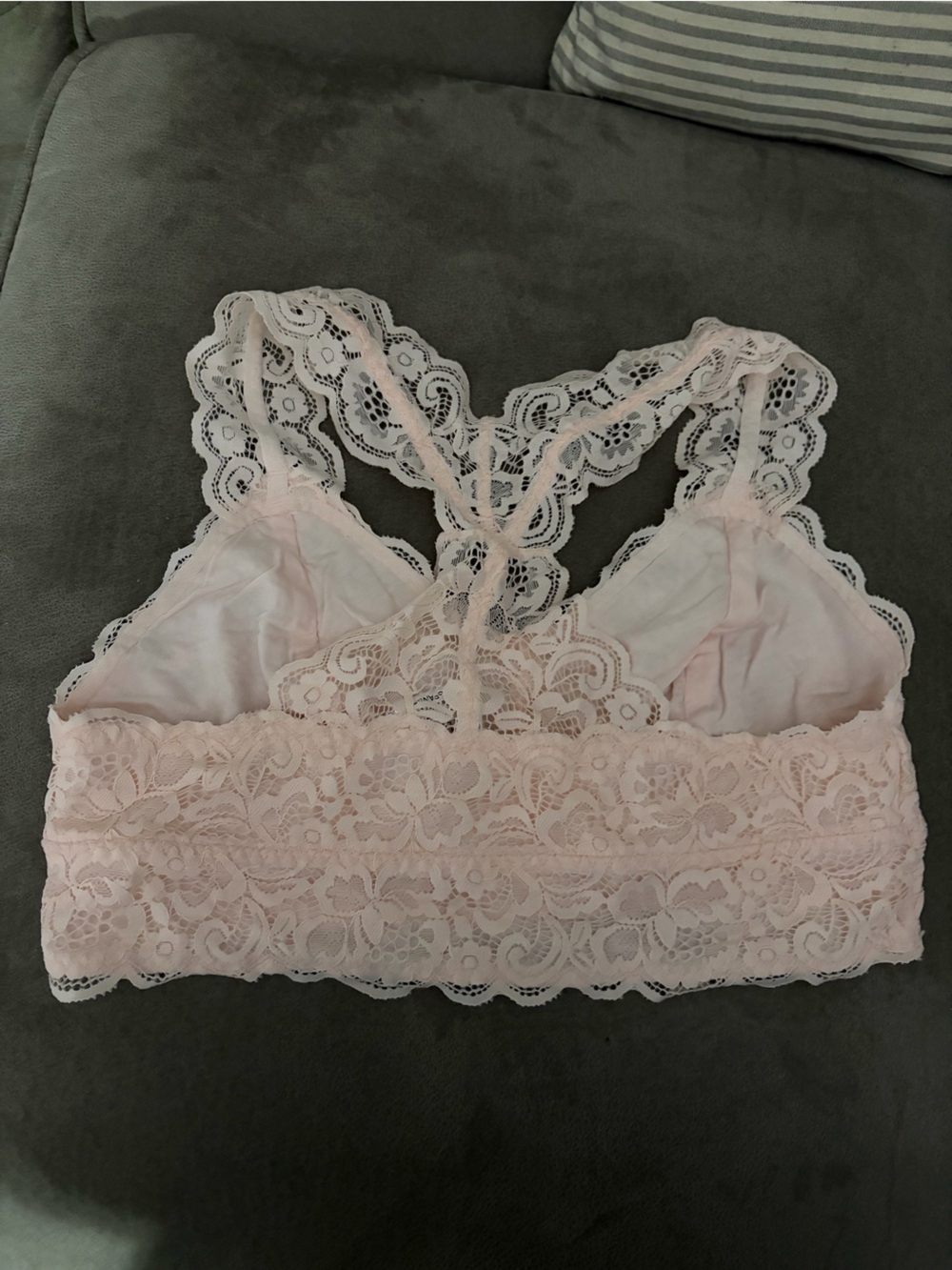 Serra Lace bralette Light Pink M